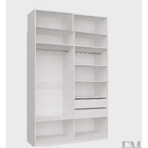 Шкаф «Чарли 24», с антресолью, белый